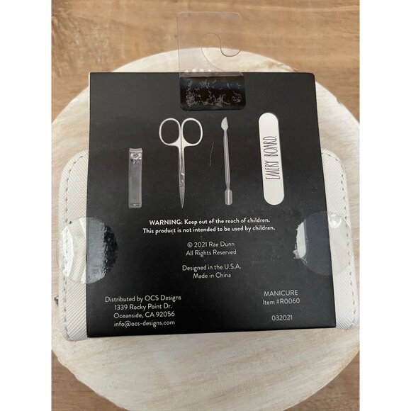 VHTF NWT NEW Rae Dunn  5 Pc Manicure Set - Picture 2 of 4